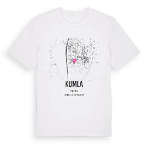 Kumla karta t-shirt – ekologisk bomull t-shirt från Pinshirt