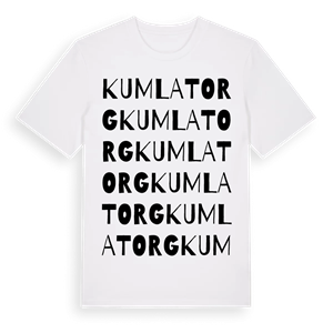 Kumla torg ordlek t-shirt – ekologisk bomull t-shirt från Pinshirt