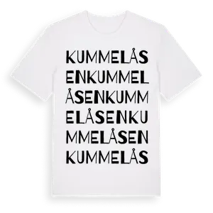 Kummelåsen ordlek t-shirt – ekologisk bomull t-shirt från Pinshirt