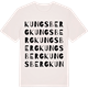 Vintage White t-shirt med Kungsberg ordlek t-shirt