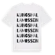 White t-shirt med Kungshallamossen ordlek t-shirt