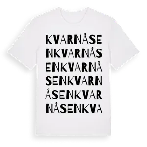 Kvarnåsen ordlek t-shirt – ekologisk bomull t-shirt från Pinshirt