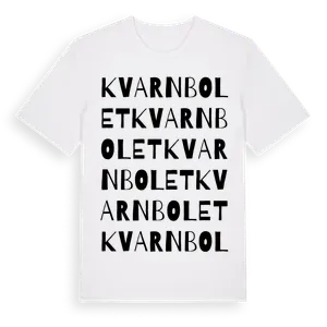 Kvarnbolet ordlek t-shirt – ekologisk bomull t-shirt från Pinshirt