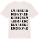 Vintage White t-shirt med Kvarngården ordlek t-shirt