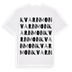 White t-shirt med Kvarnmon ordlek t-shirt