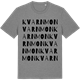 Mid Heather Gray t-shirt med Kvarnmon ordlek t-shirt
