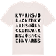 Vintage White t-shirt med Kvarnsjöbacken ordlek t-shirt