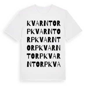 Kvarntorp ordlek t-shirt – ekologisk bomull t-shirt från Pinshirt