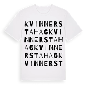 Kvinnerstahag ordlek t-shirt – ekologisk bomull t-shirt från Pinshirt