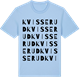 Blue Soul t-shirt med Kvisserud ordlek t-shirt