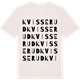 Vintage White t-shirt med Kvisserud ordlek t-shirt