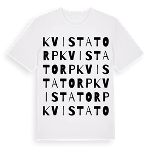 Kvistatorp ordlek t-shirt – ekologisk bomull t-shirt från Pinshirt