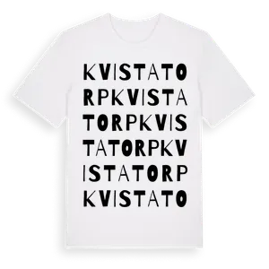 Kvistatorp ordlek t-shirt – ekologisk bomull t-shirt från Pinshirt