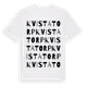 White t-shirt med Kvistatorp ordlek t-shirt