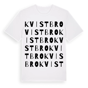 Kvistbro ordlek t-shirt – ekologisk bomull t-shirt från Pinshirt