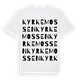 Kyrkemossen ordlek t-shirt