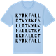 Blue Soul t-shirt med Kyrkfallet ordlek t-shirt