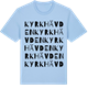 Blue Soul t-shirt med Kyrkhävden ordlek t-shirt