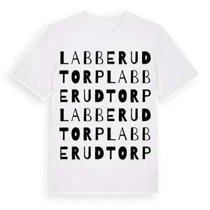 Labberudtorp ordlek t-shirt – ekologisk bomull t-shirt från Pinshirt