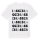 White t-shirt med Laggen ordlek t-shirt