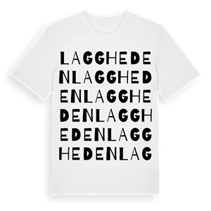 Laggheden ordlek t-shirt – ekologisk bomull t-shirt från Pinshirt