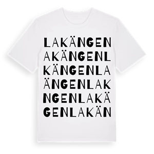 Lakängen ordlek t-shirt – ekologisk bomull t-shirt från Pinshirt