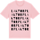 Pink Cotton t-shirt med Laktorp ordlek t-shirt
