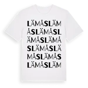 Lämås ordlek t-shirt – ekologisk bomull t-shirt från Pinshirt