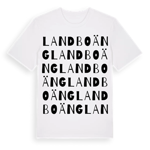 Landboäng ordlek t-shirt – ekologisk bomull t-shirt från Pinshirt