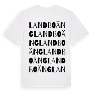 Landboäng ordlek t-shirt – ekologisk bomull t-shirt från Pinshirt