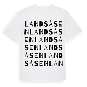 Landsåsen ordlek t-shirt – ekologisk bomull t-shirt från Pinshirt