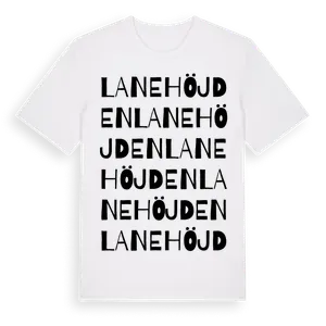 Lanehöjden ordlek t-shirt – ekologisk bomull t-shirt från Pinshirt