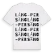 Lång-Persäng ordlek t-shirt