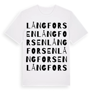 Långforsen ordlek t-shirt – ekologisk bomull t-shirt från Pinshirt