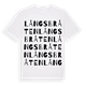Långsbråten ordlek t-shirt