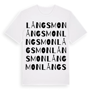 Långsmon ordlek t-shirt – ekologisk bomull t-shirt från Pinshirt