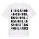 Långsmon ordlek t-shirt