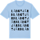 Blue Soul t-shirt med Långtjärn ordlek t-shirt