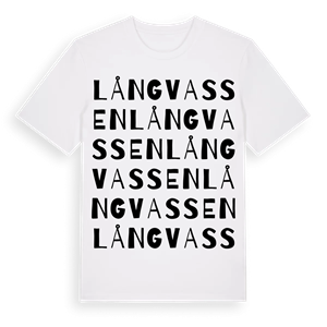 Långvassen ordlek t-shirt – ekologisk bomull t-shirt från Pinshirt