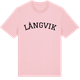 Pink Cotton t-shirt med Långvik böjd t-shirt