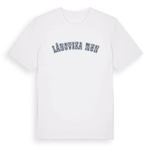 Långvika mun college t-shirt – ekologisk bomull t-shirt från Pinshirt
