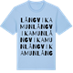 Blue Soul t-shirt med Långvika mun ordlek t-shirt