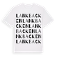 White t-shirt med Lankbacken ordlek t-shirt