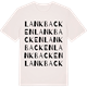 Vintage White t-shirt med Lankbacken ordlek t-shirt