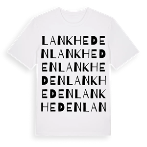 Lankheden ordlek t-shirt – ekologisk bomull t-shirt från Pinshirt