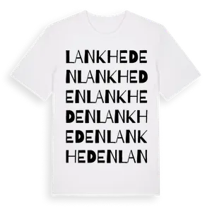 Lankheden ordlek t-shirt – ekologisk bomull t-shirt från Pinshirt