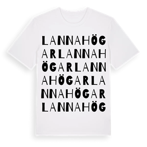 Lanna högar ordlek t-shirt – ekologisk bomull t-shirt från Pinshirt