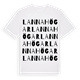 Lanna högar ordlek t-shirt