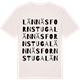 Vintage White t-shirt med Lännäs fornstuga ordlek t-shirt