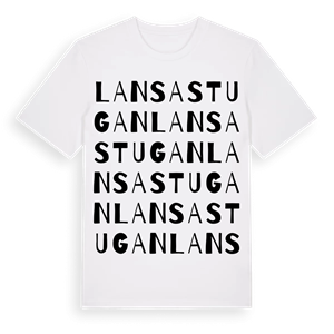 Lansastugan ordlek t-shirt – ekologisk bomull t-shirt från Pinshirt